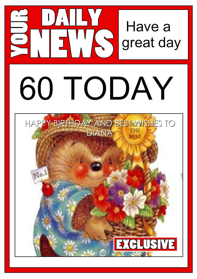 Your Daily News Spoof Newspaper Card Front - card made with Crafty Bob's Card Creator