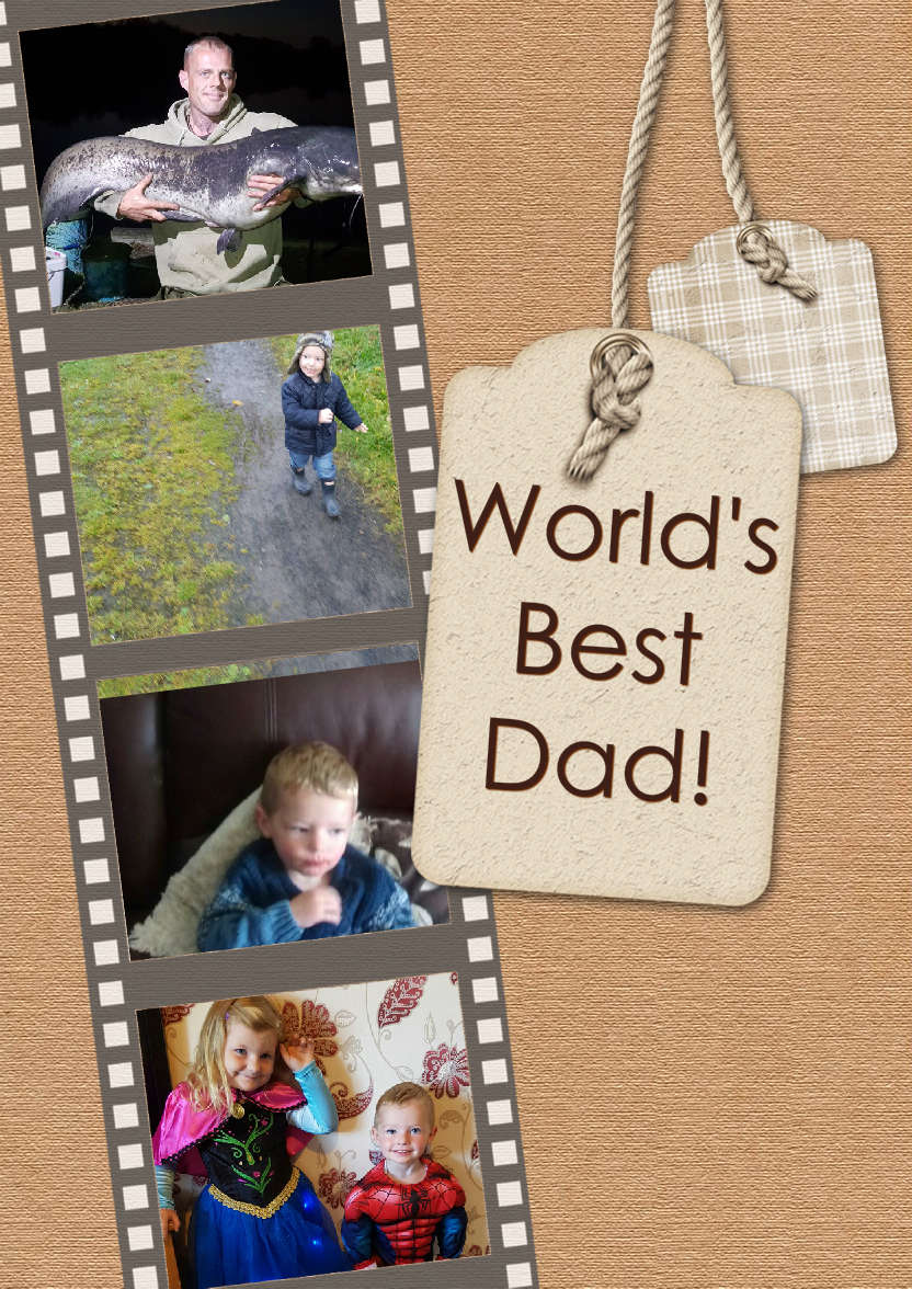 Rustic Film Strip Father's Day/birthday Card - card made with Crafty Bob's Card Creator