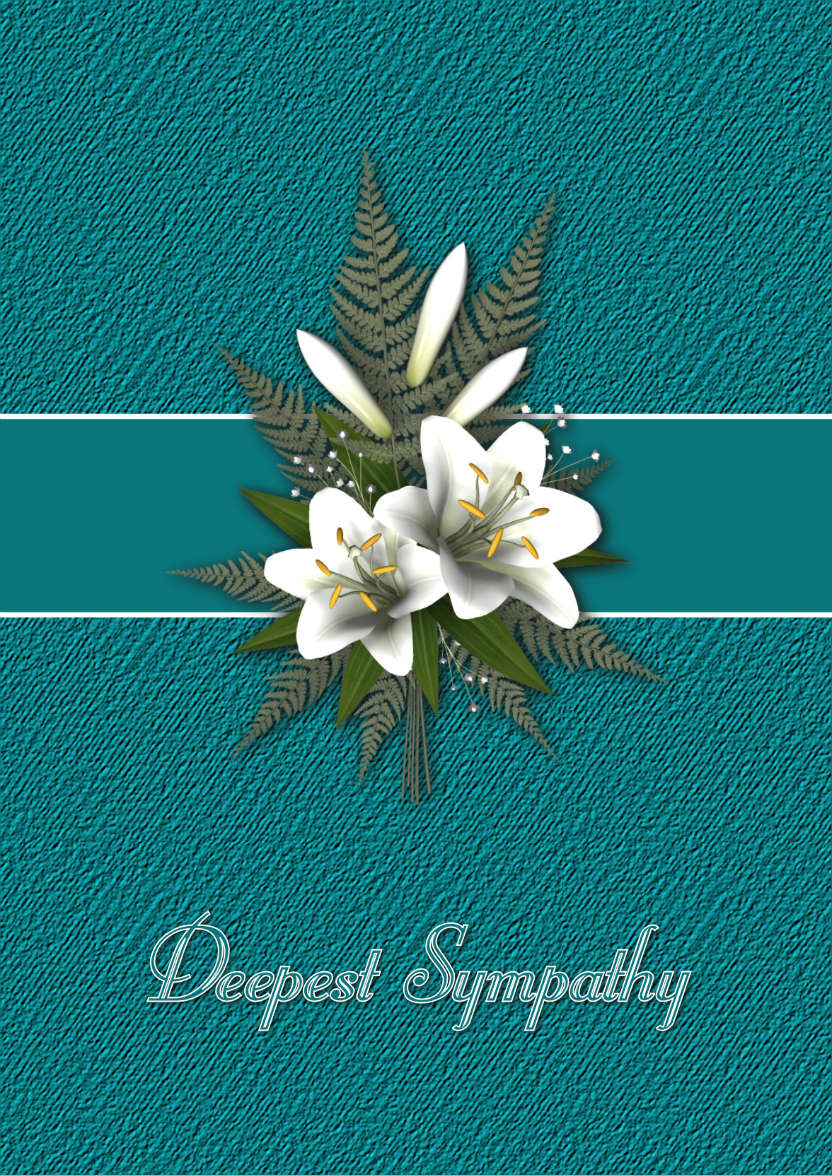Deepest Sympathy - card made with Crafty Bob's Card Creator