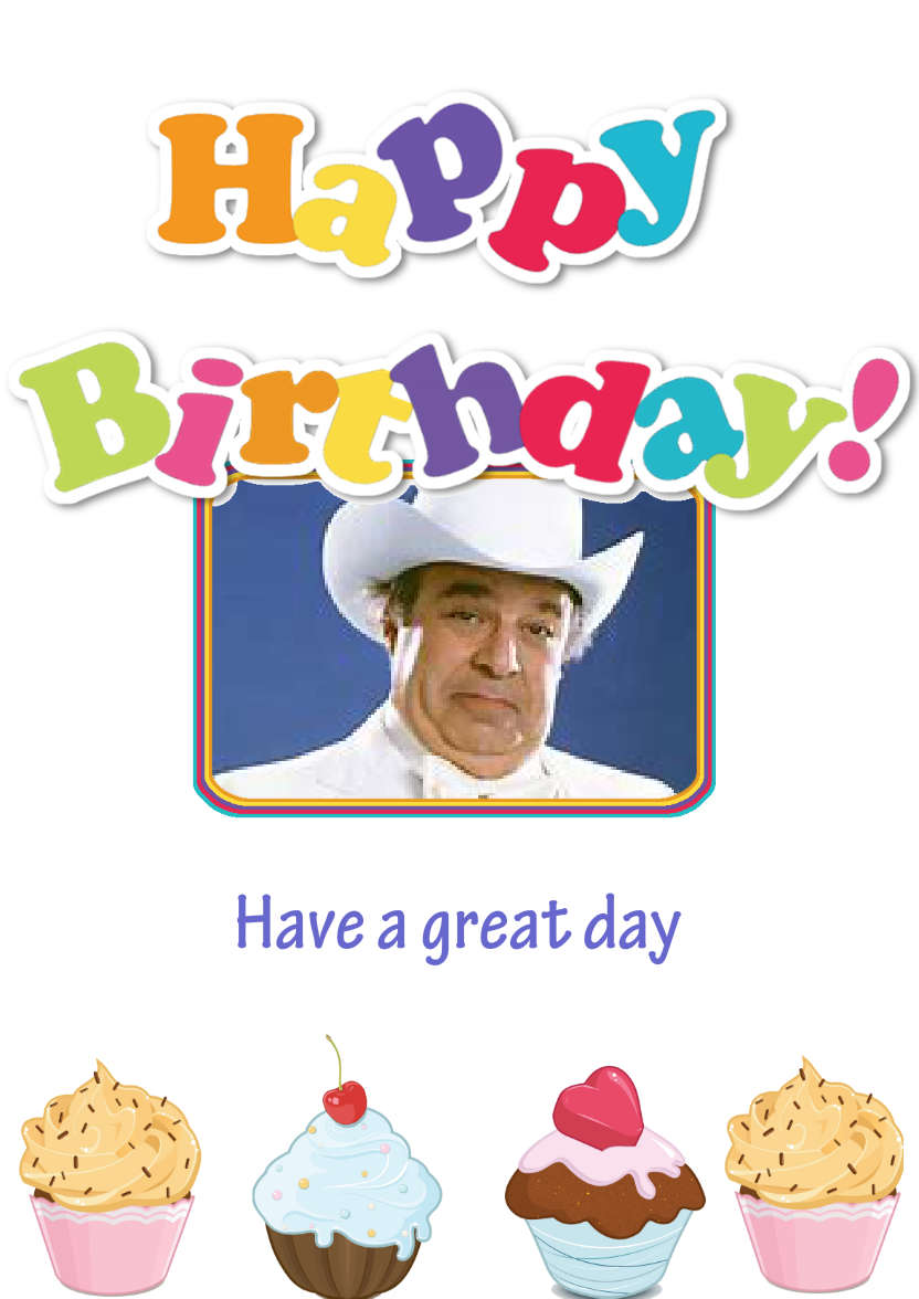 Birthday Greetings - card made with Crafty Bob's Card Creator