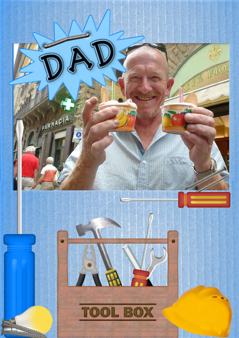 Best Dad - card made with Crafty Bob's Card Creator