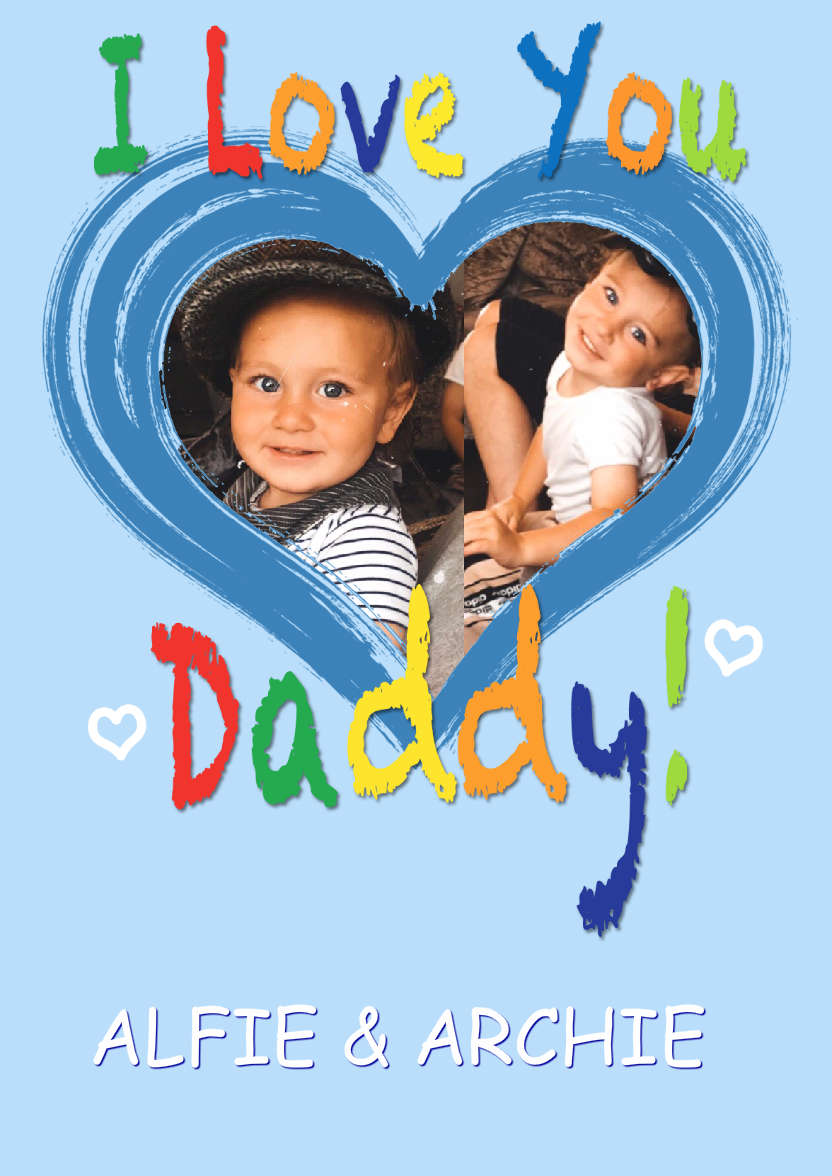 I Love You Daddy Aperture Card - card made with Crafty Bob's Card Creator