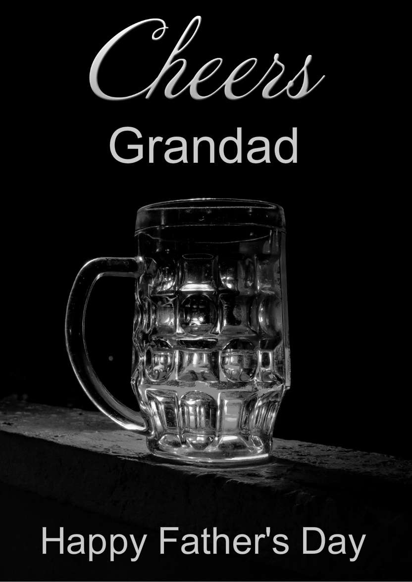 Cheers Male Fathers Day/birthday Card - card made with Crafty Bob's Card Creator