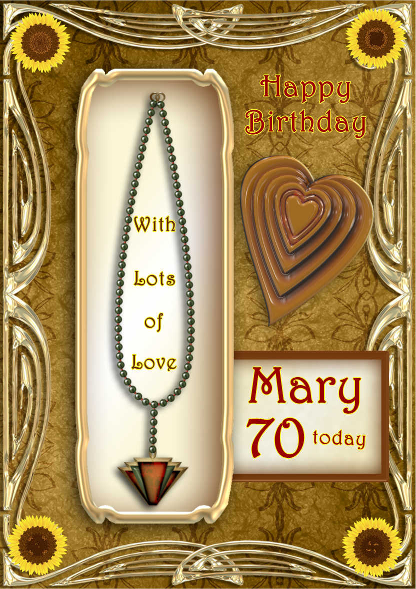 Art Deco Necklace - card made with Crafty Bob's Card Creator