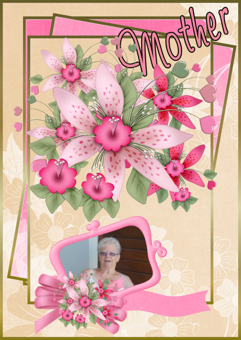 On Mother's Day - card made with Crafty Bob's Card Creator