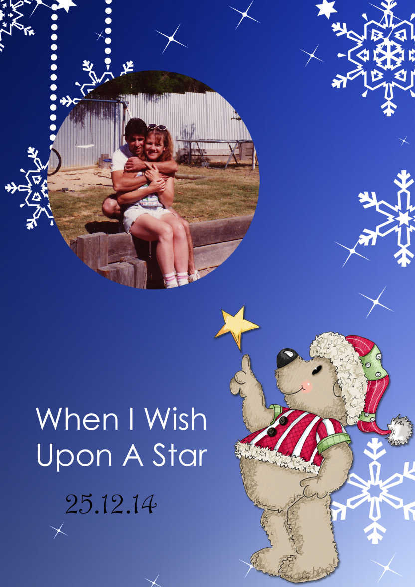 When I Wish Upon a Star Christmas Aperture Card Front - card made with Crafty Bob's Card Creator
