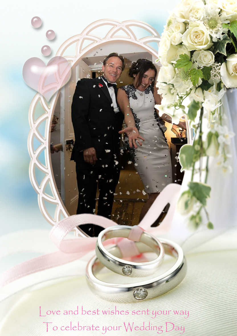 Wedding Day/anniversary Aperture Card - card made with Crafty Bob's Card Creator