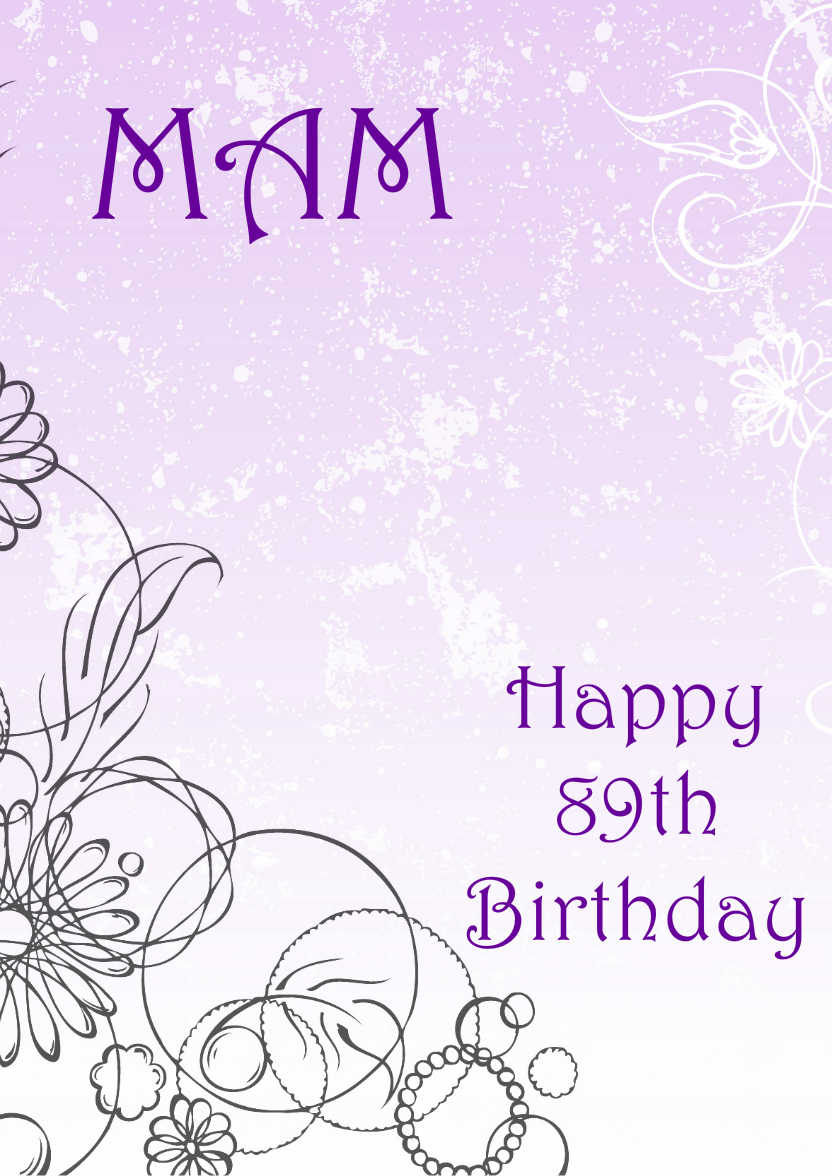 Purple Flourish Background - card made with Crafty Bob's Card Creator