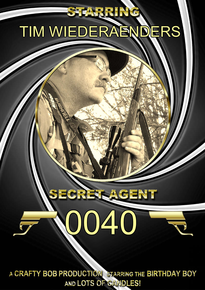 Spoof Secret Agent Photo Card - card made with Crafty Bob's Card Creator