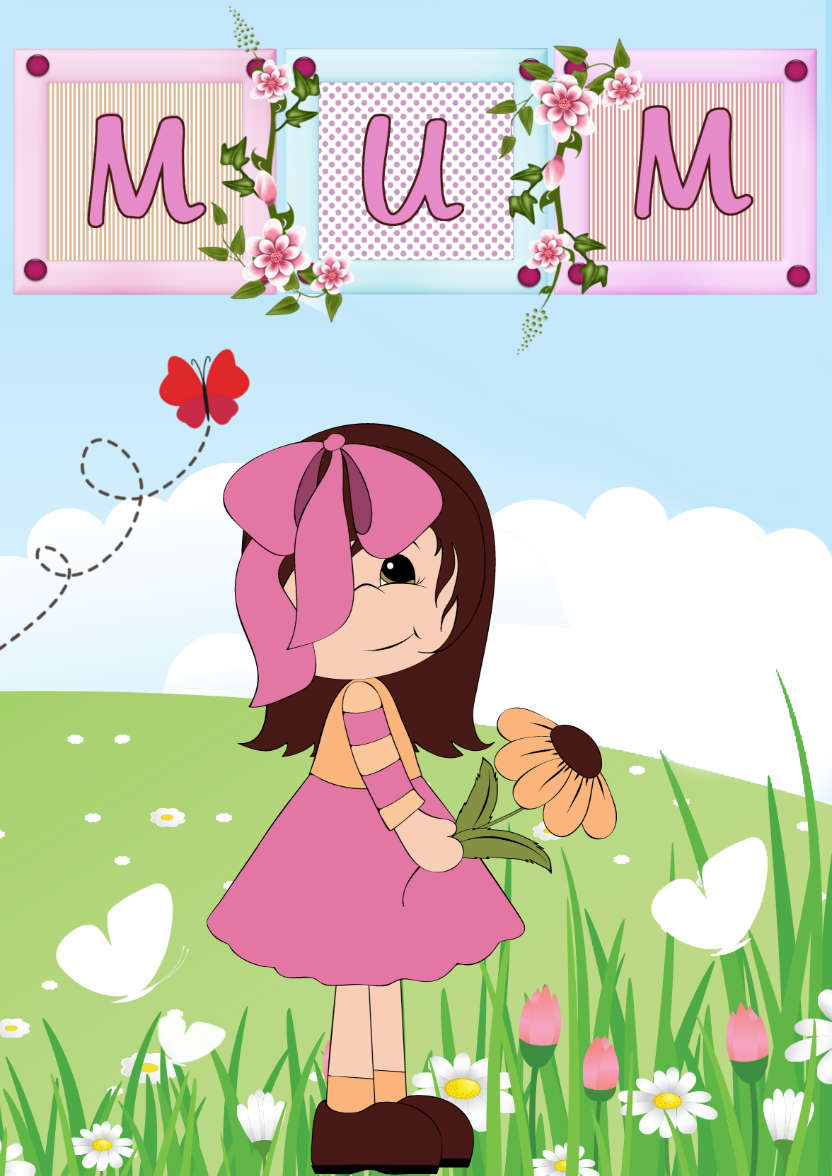 To a Special Mum - card made with Crafty Bob's Card Creator