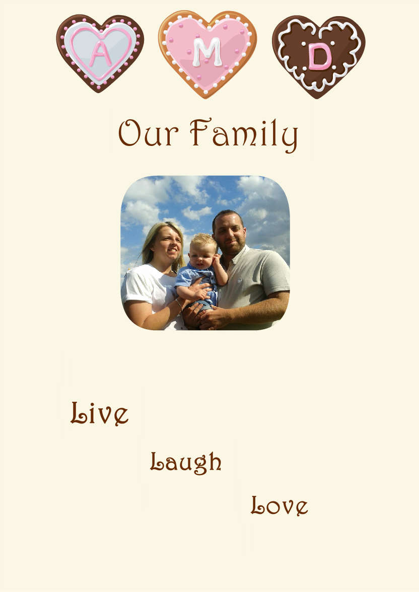 Cream Plain Background - card made with Crafty Bob's Card Creator