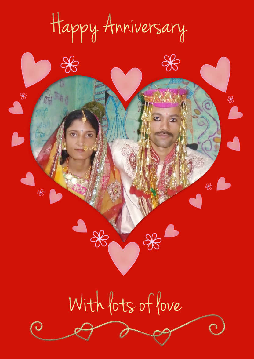 Anniversary Heart - card made with Crafty Bob's Card Creator