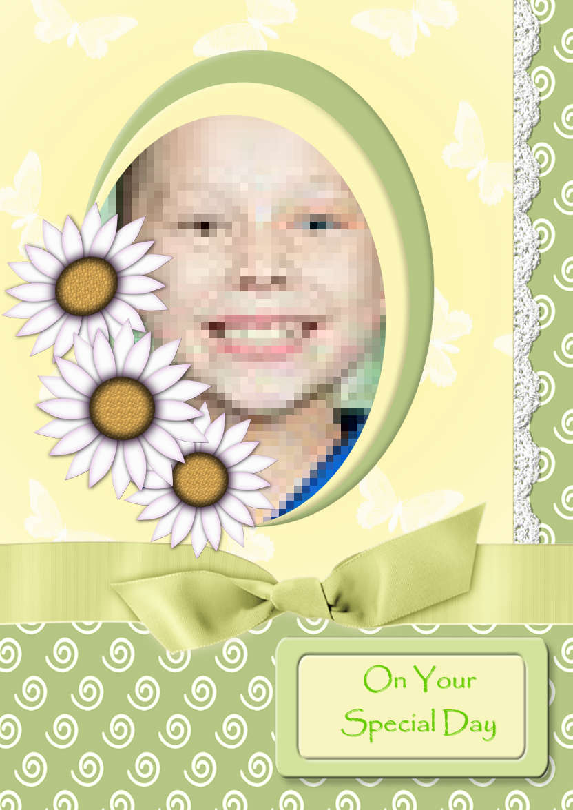 Daisy Chain - card made with Crafty Bob's Card Creator