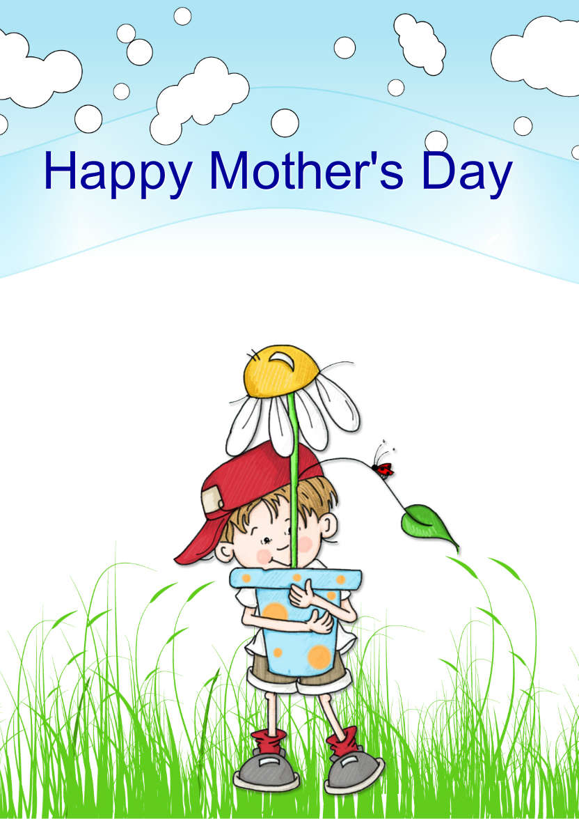 A Flower for You Birthday/mother's Day Card - card made with Crafty Bob's Card Creator
