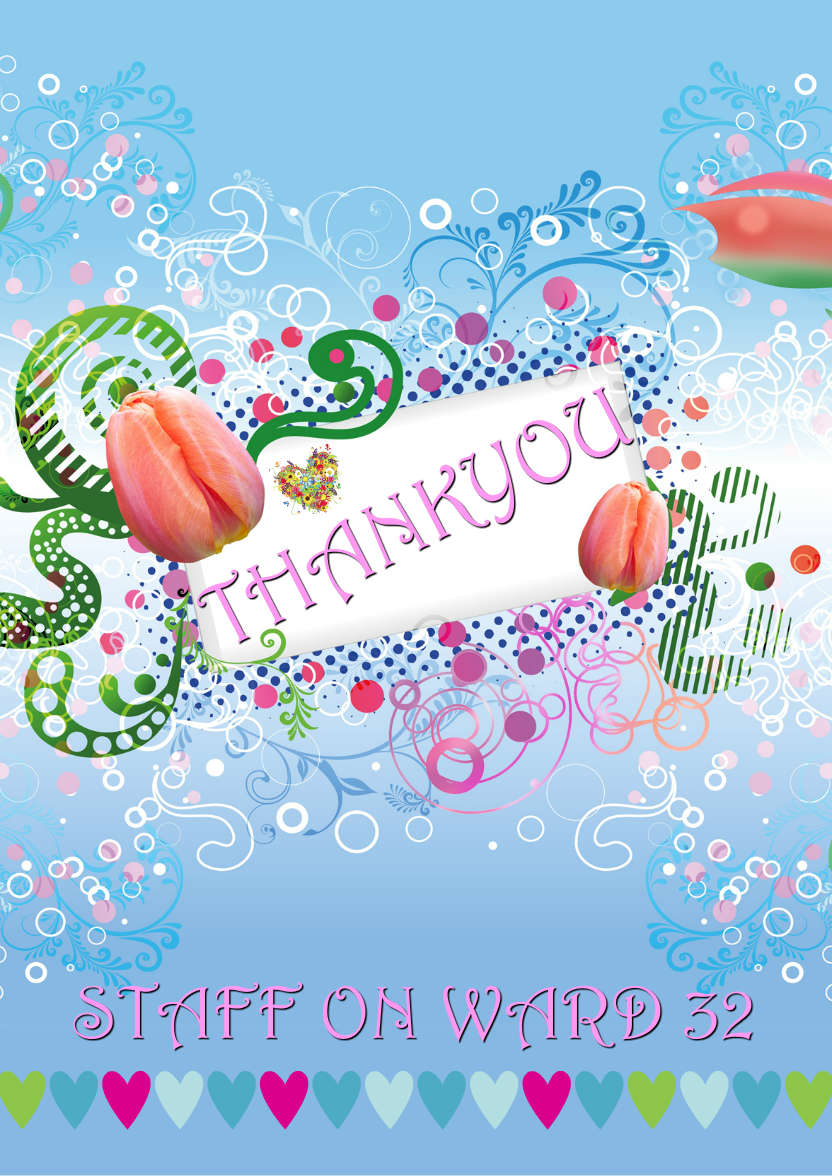 Tulip Arrangement - card made with Crafty Bob's Card Creator