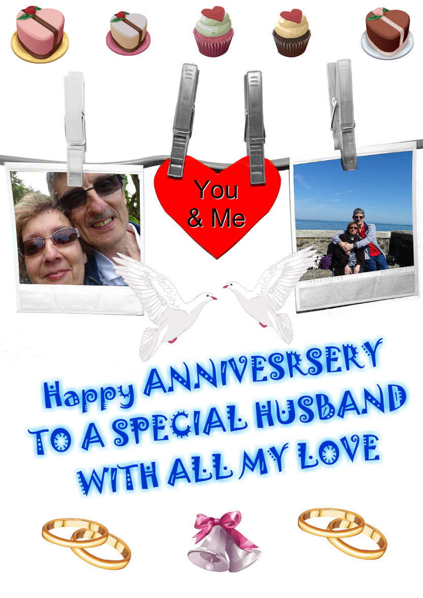 Anniversary Snapshots - card made with Crafty Bob's Card Creator