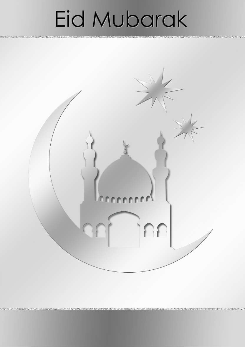 Eid Mubarak - card made with Crafty Bob's Card Creator