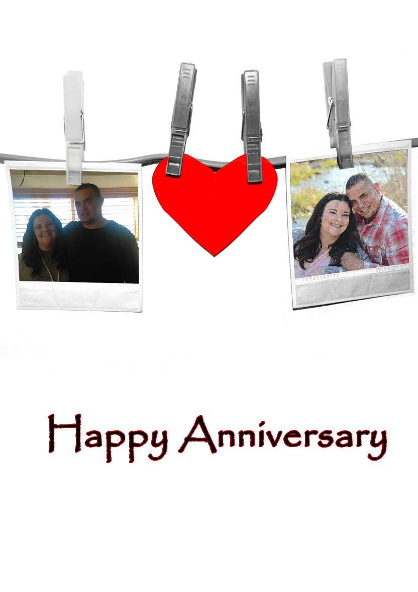 Anniversary Snapshots - card made with Crafty Bob's Card Creator