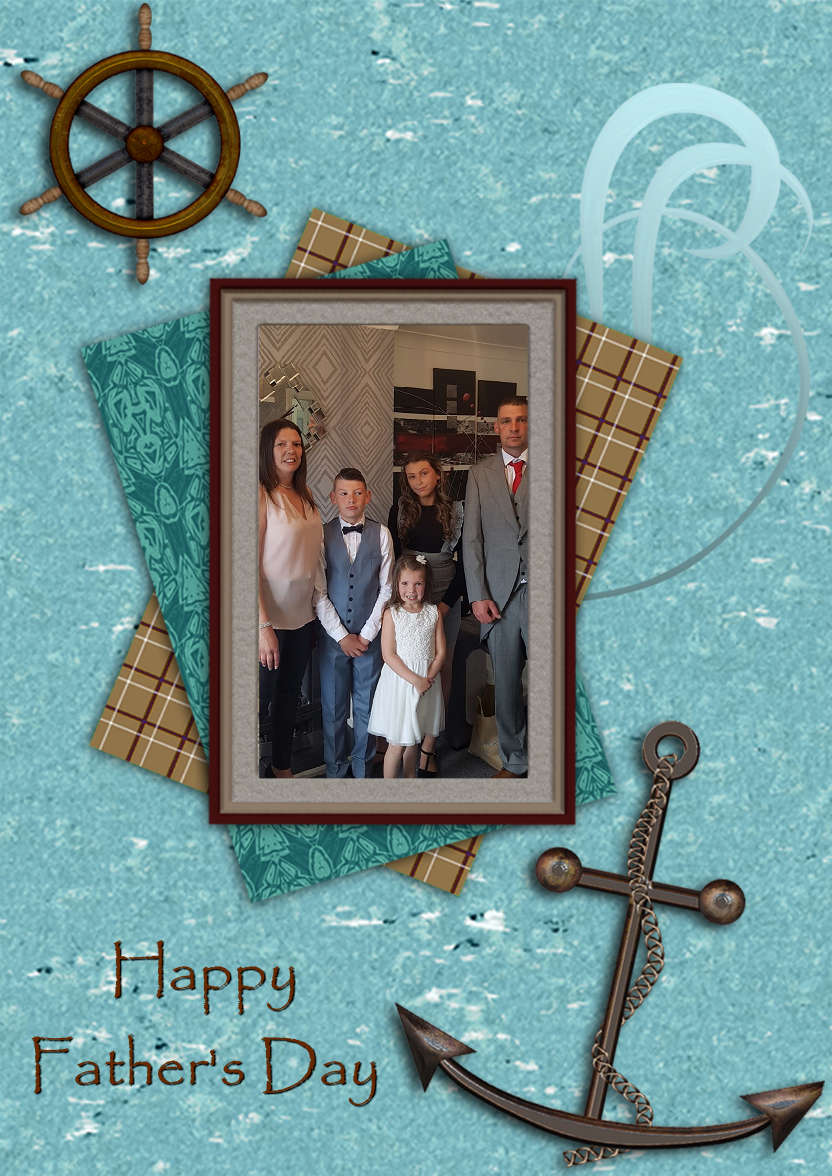 Sailing - card made with Crafty Bob's Card Creator