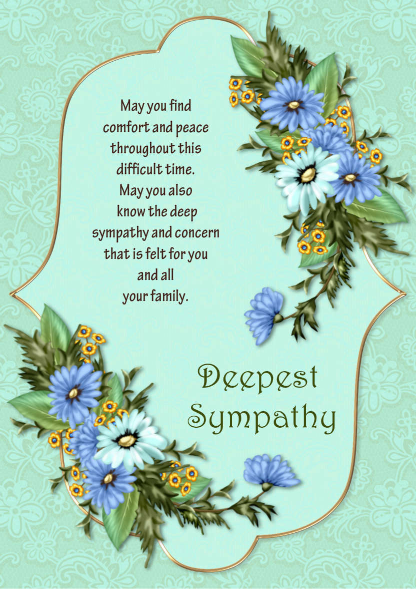 Sympathy Card - card made with Crafty Bob's Card Creator