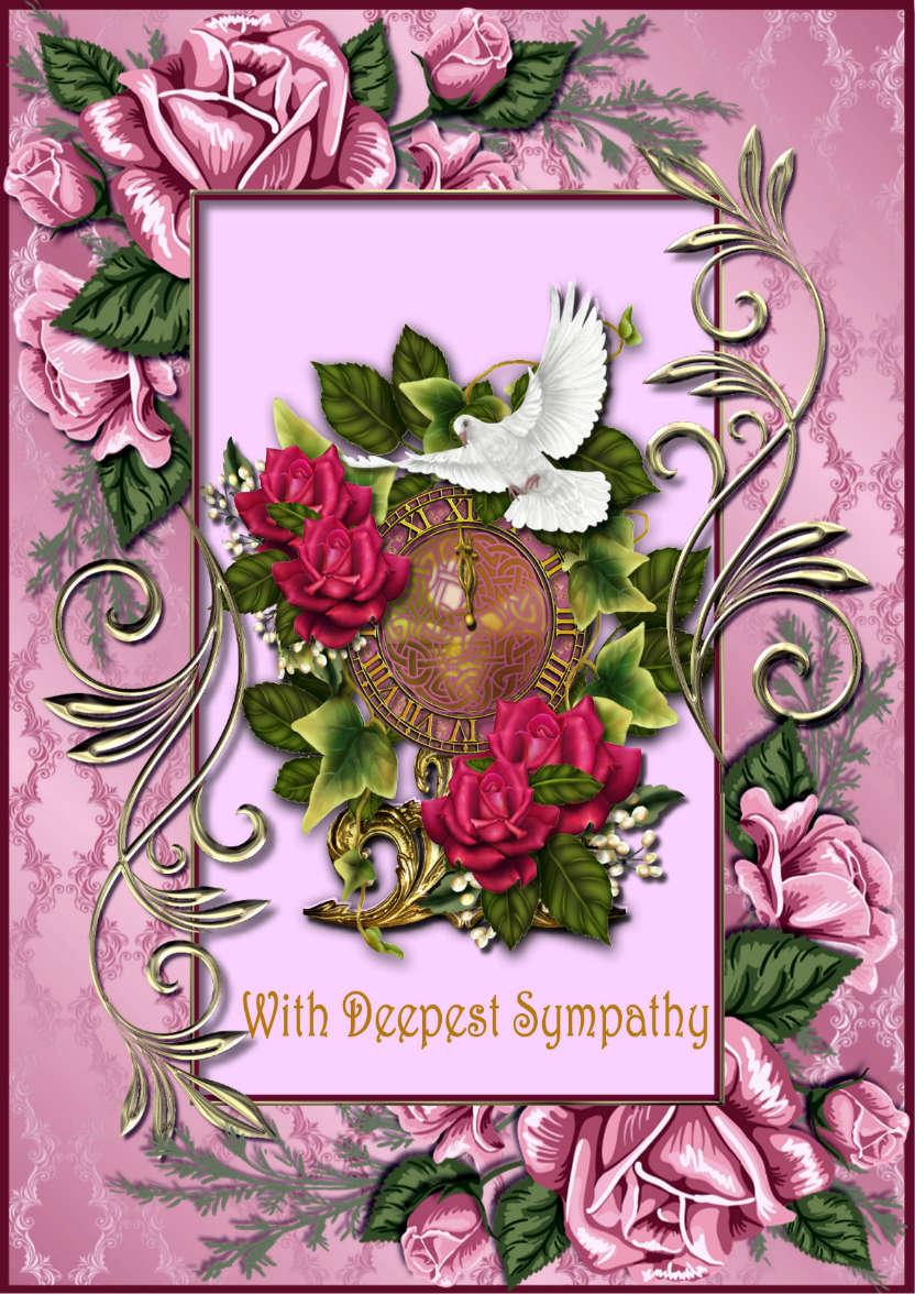 With Deepest Sympathy -  - card made with Crafty Bob's Card Creator