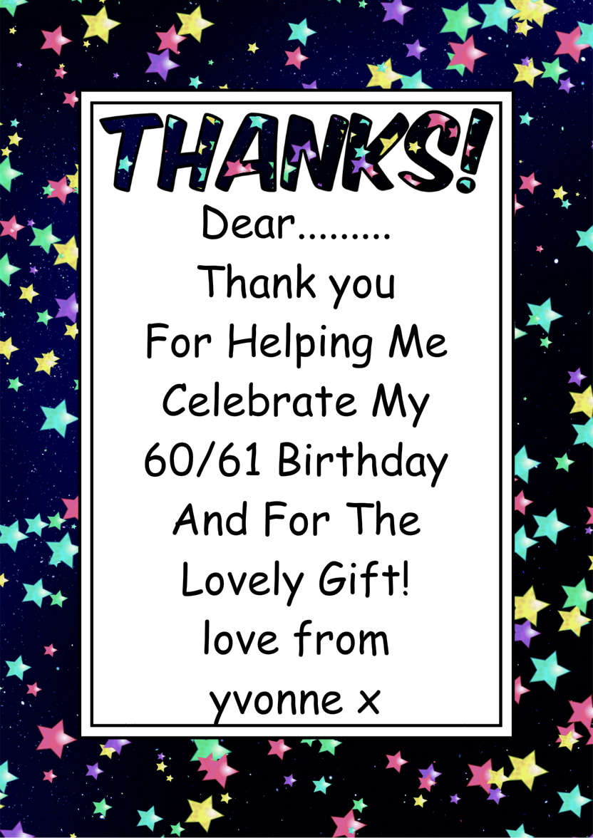 Thank You Stars Card Front - card made with Crafty Bob's Card Creator