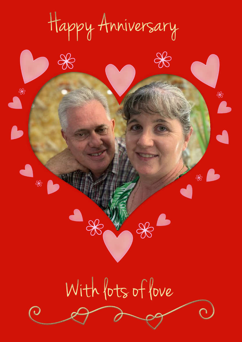 Anniversary Heart - card made with Crafty Bob's Card Creator