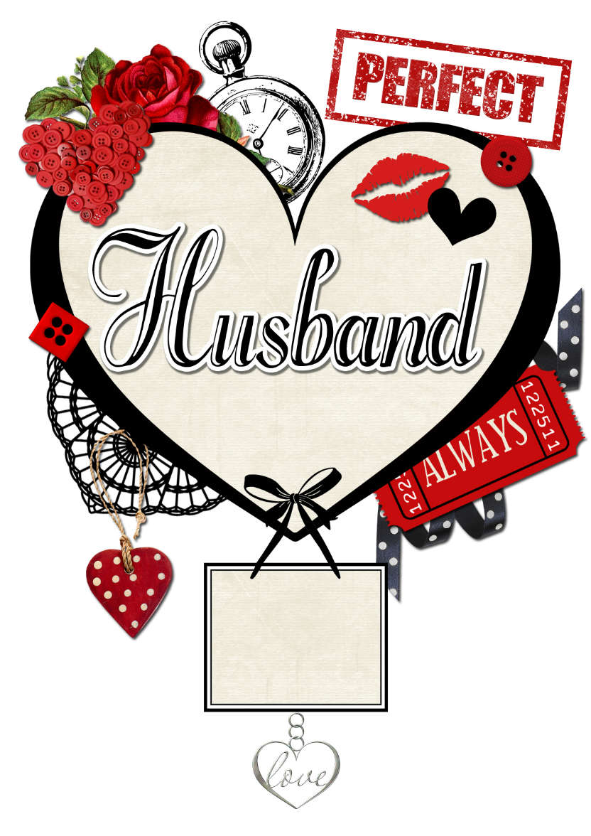 Husband Collage Heart - card made with Crafty Bob's Card Creator