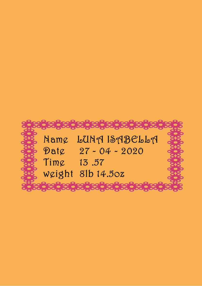 Orange Plain Background - card made with Crafty Bob's Card Creator