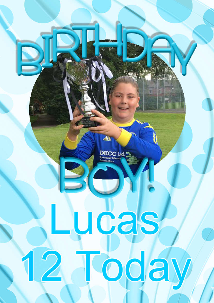 Birthday Boy Aperture Frame Card - card made with Crafty Bob's Card Creator