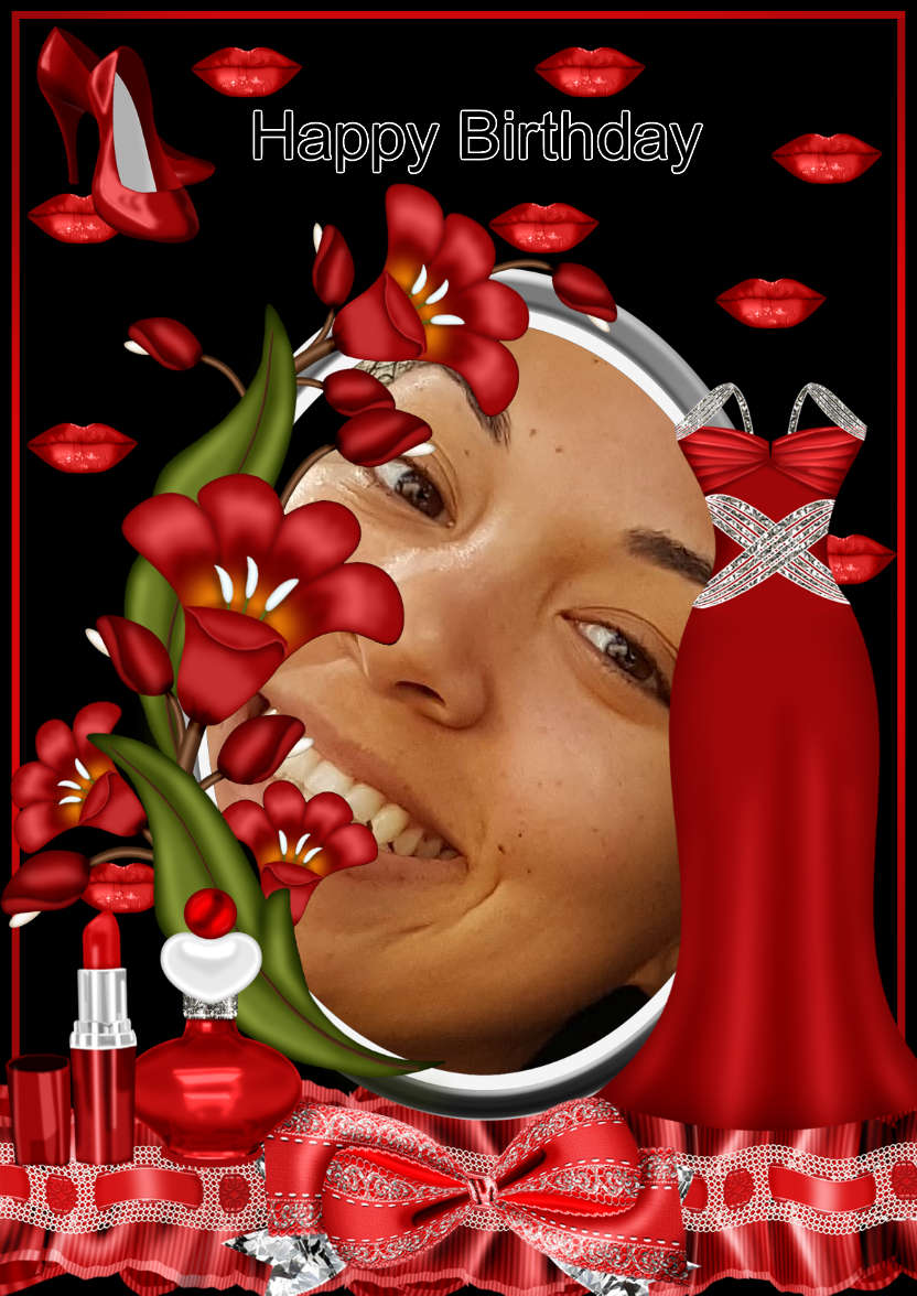 Birthday Diva - card made with Crafty Bob's Card Creator