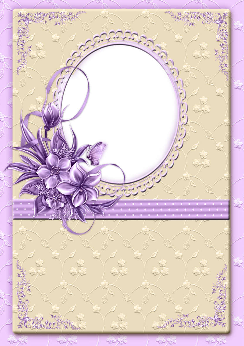 Lacy and Floral Design for Many Occasions #3 - card made with Crafty Bob's Card Creator