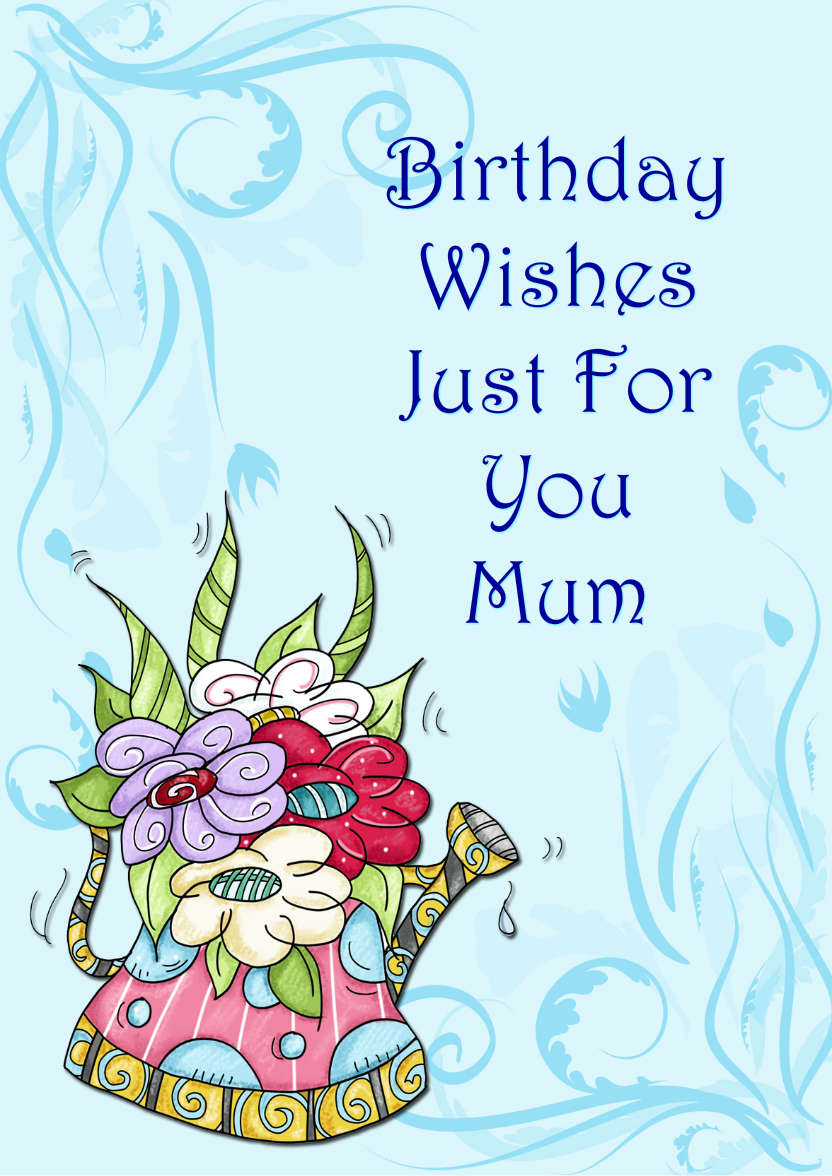 Funky Floral Watering Can - card made with Crafty Bob's Card Creator