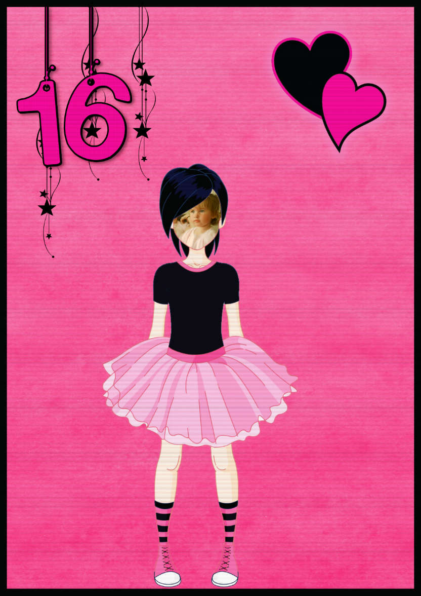 Goth 16 - card made with Crafty Bob's Card Creator