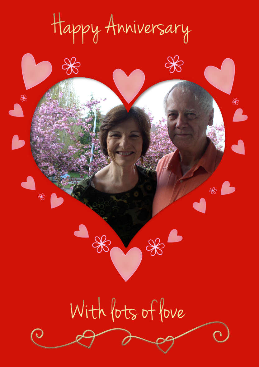 Anniversary Heart - card made with Crafty Bob's Card Creator