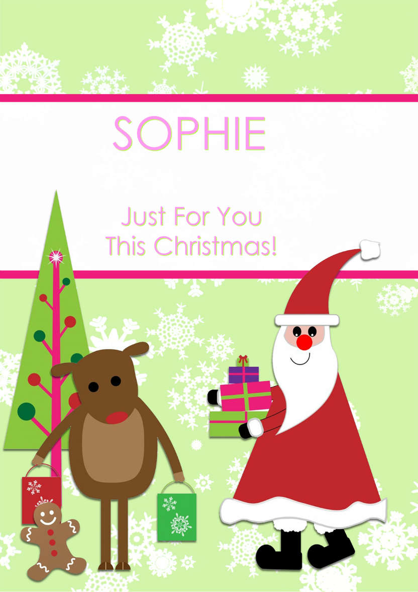 Christmas Friends - card made with Crafty Bob's Card Creator