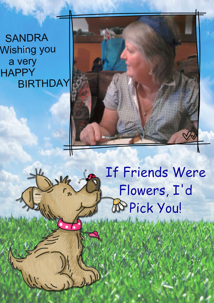 Bella's Flower - card made with Crafty Bob's Card Creator