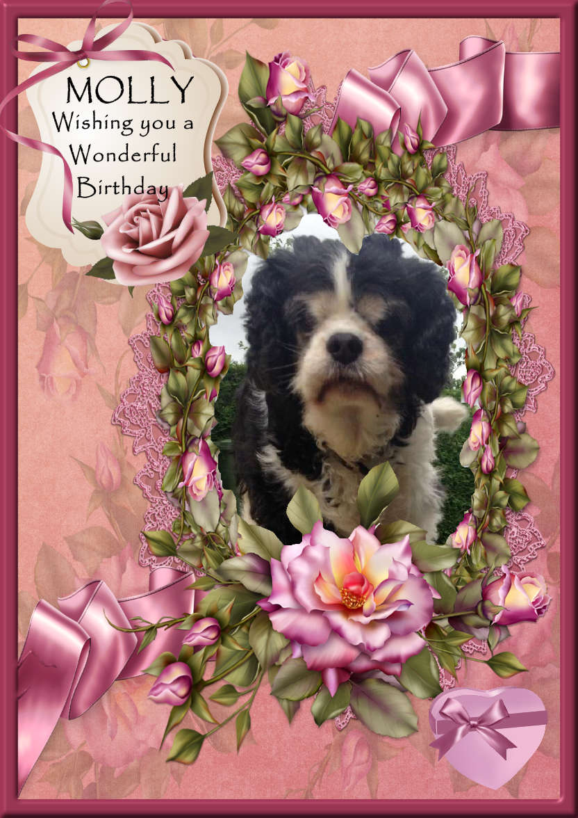 Pink Rose Cup Card - card made with Crafty Bob's Card Creator