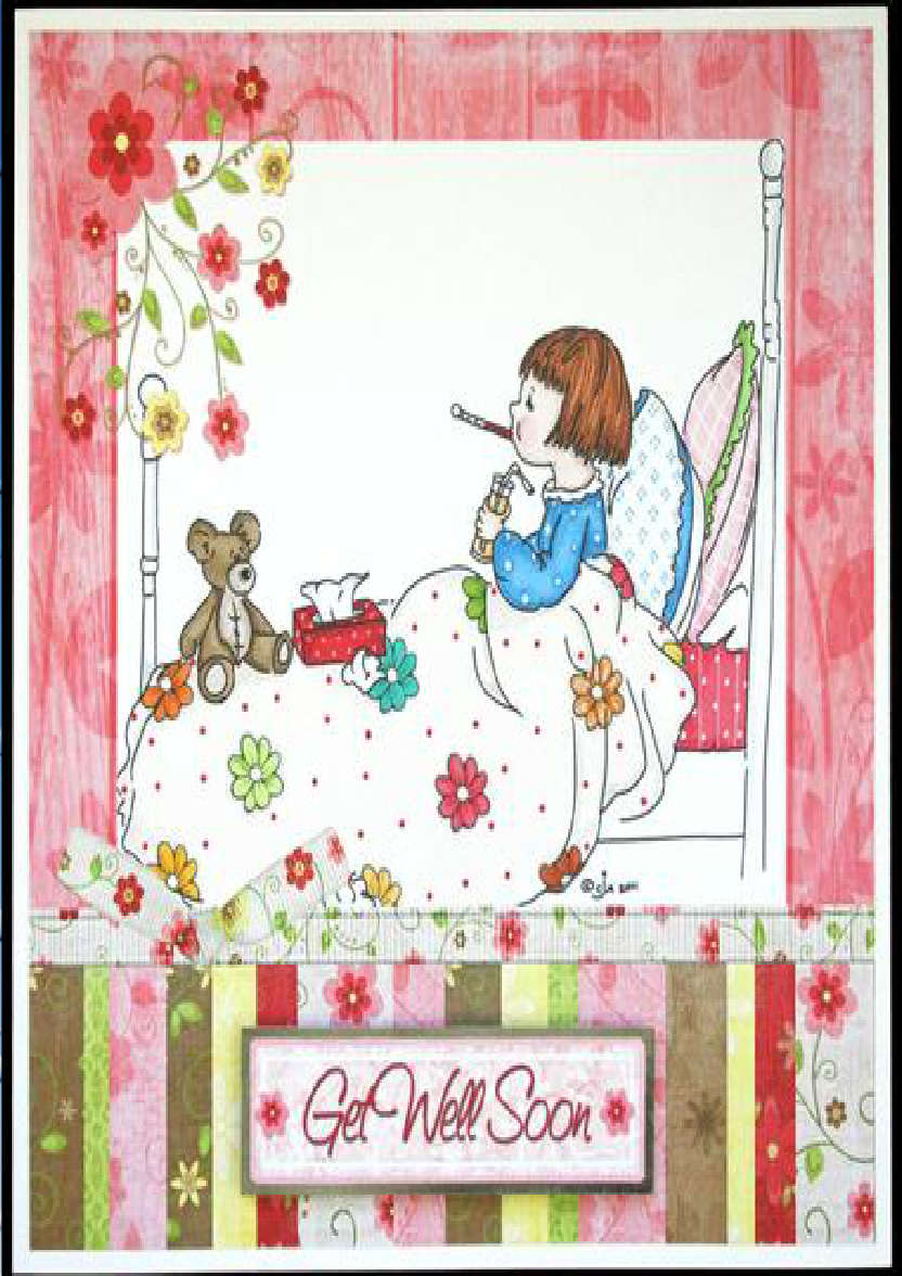 Under the Weather Get Well Soon Card - card made with Crafty Bob's Card Creator