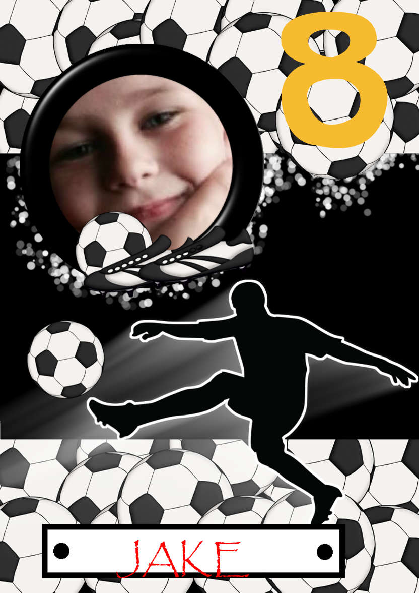 Football Crazy - card made with Crafty Bob's Card Creator