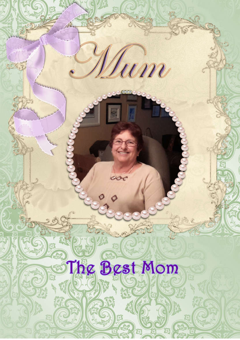 Lovely Design for Mum - card made with Crafty Bob's Card Creator