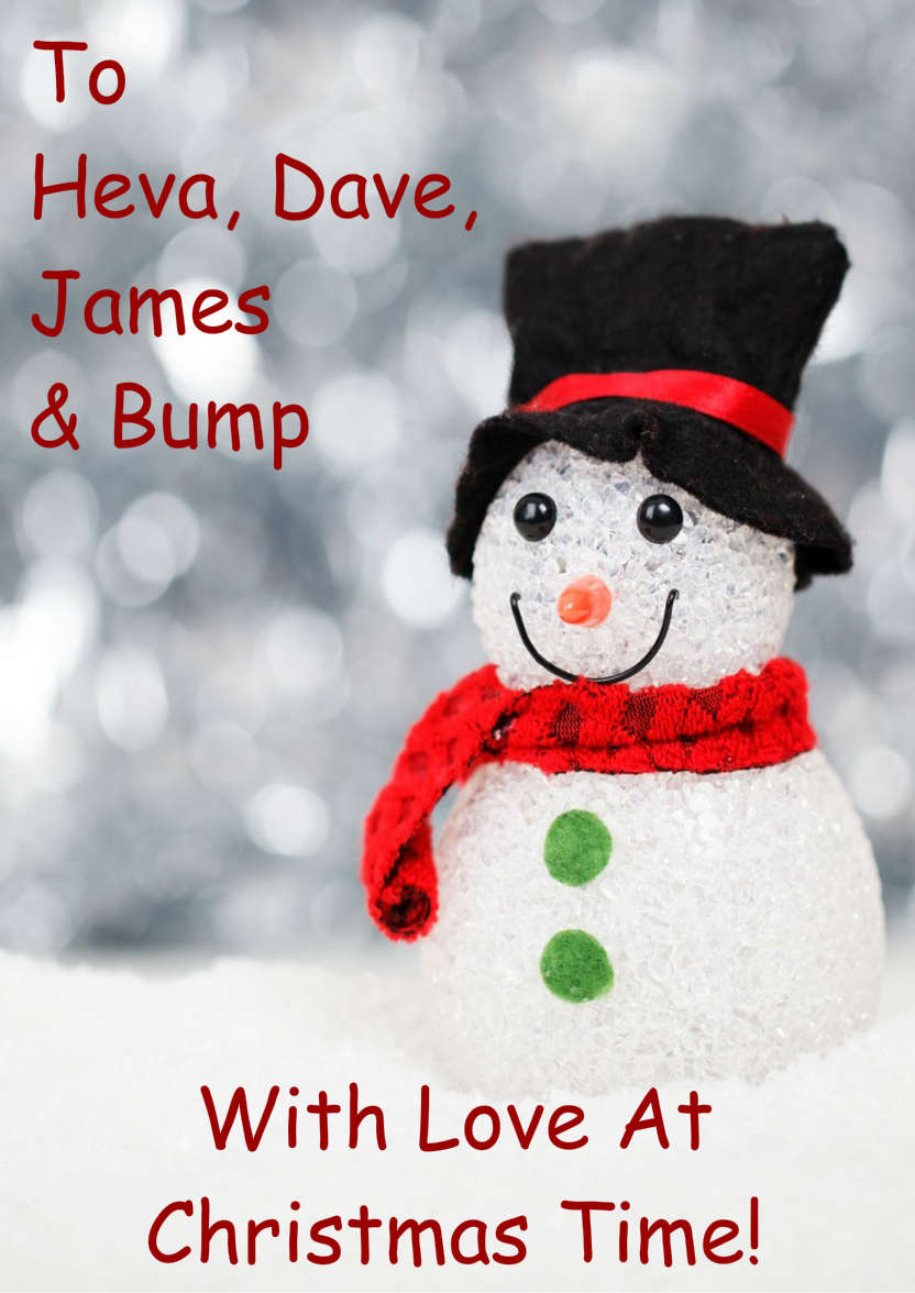 Cute Snowman - card made with Crafty Bob's Card Creator