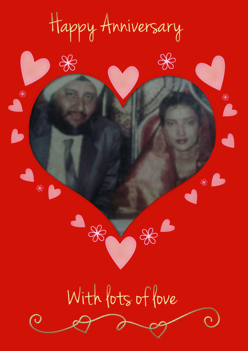 Anniversary Heart - card made with Crafty Bob's Card Creator