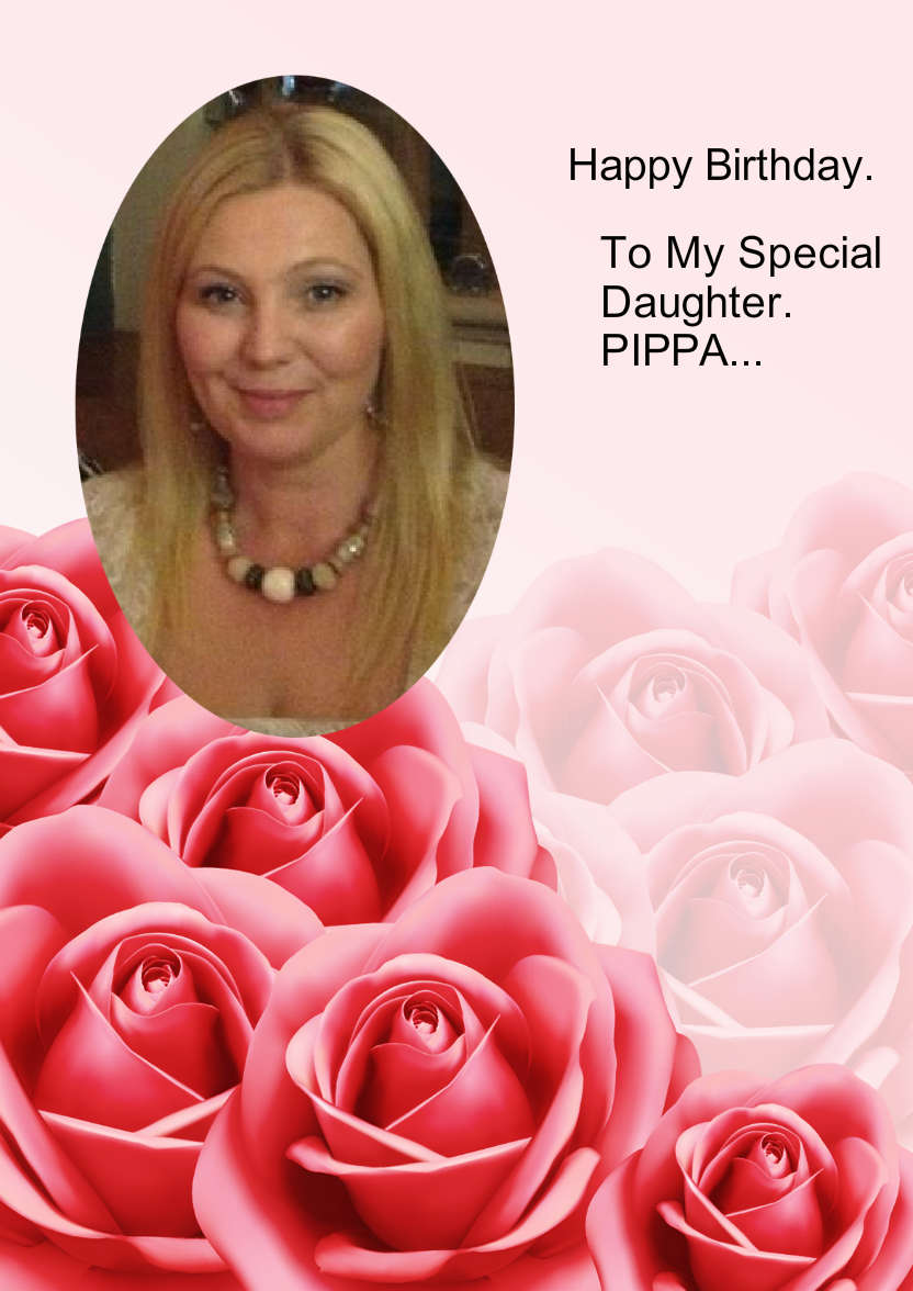 Red Roses Romantic Background - card made with Crafty Bob's Card Creator