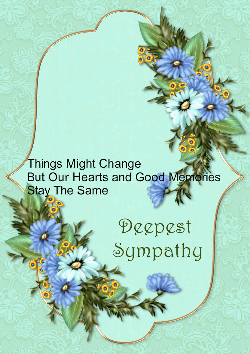 Sympathy Card - card made with Crafty Bob's Card Creator