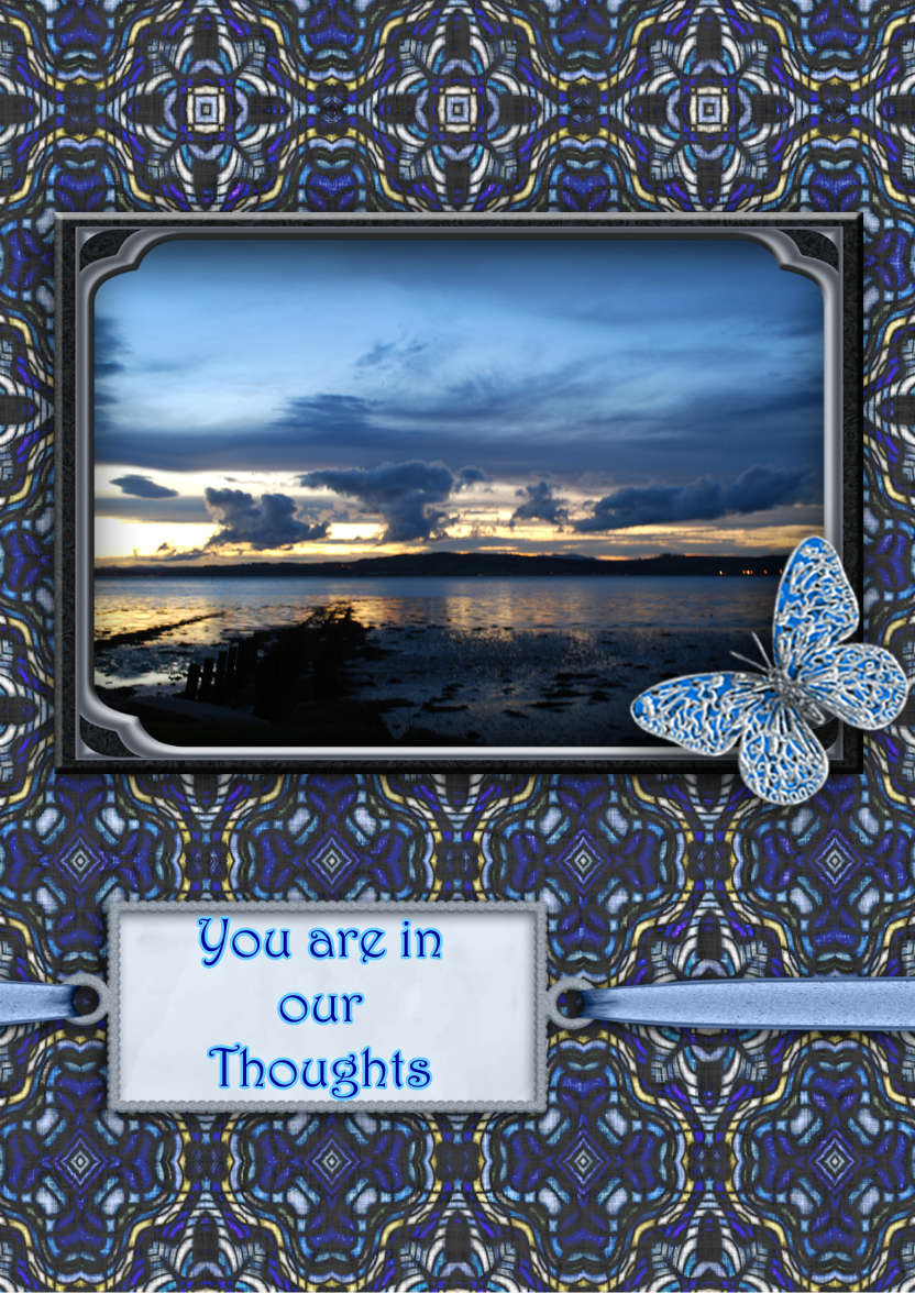 Sunset - card made with Crafty Bob's Card Creator