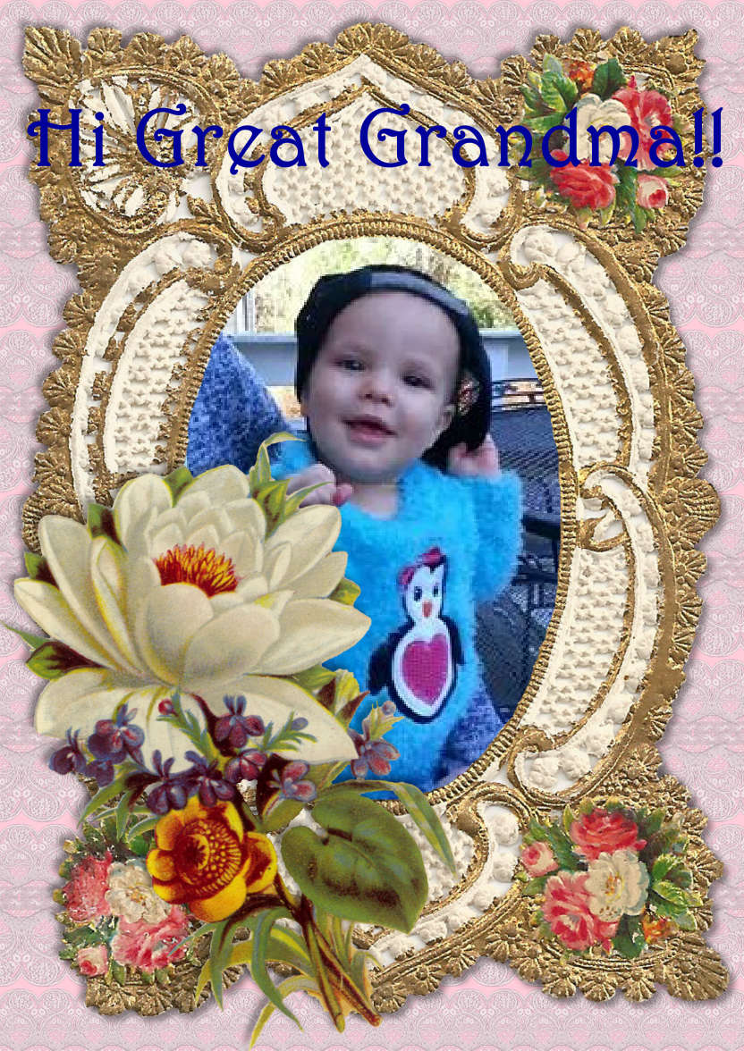 Ornate Photo Frame - card made with Crafty Bob's Card Creator