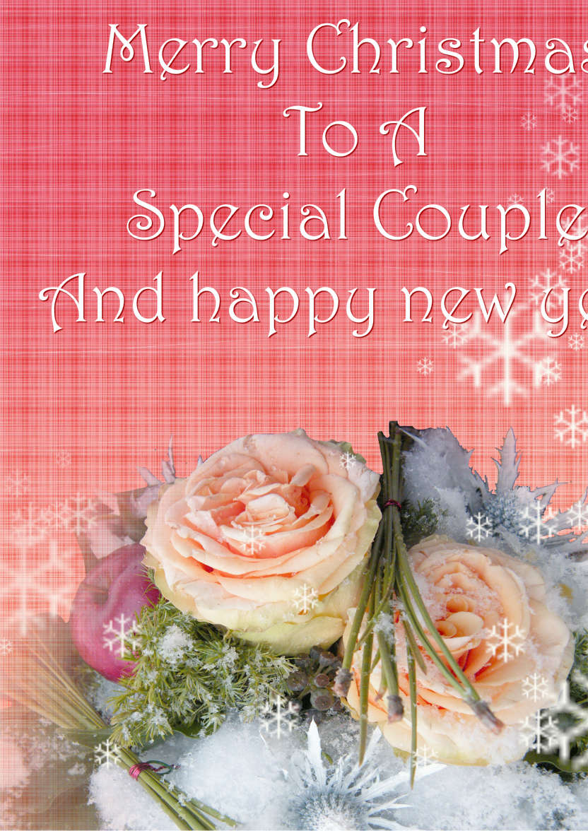 Christmas Bouquet - card made with Crafty Bob's Card Creator
