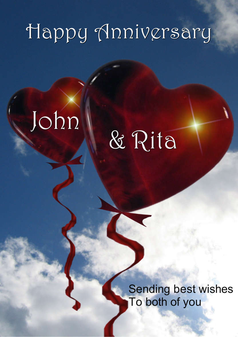 Love Balloons - card made with Crafty Bob's Card Creator