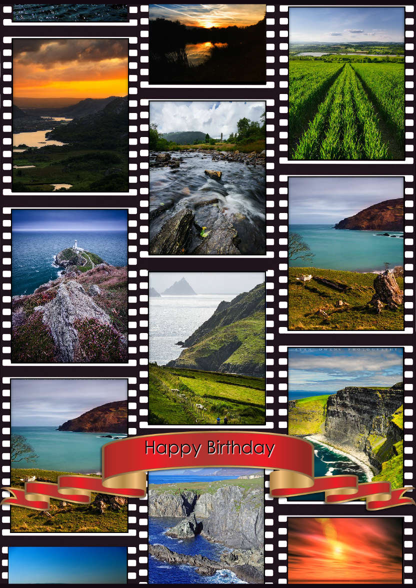 Film Strip Multi Photo Card - card made with Crafty Bob's Card Creator